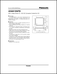 datasheet for AN8819NFB by Panasonic - Semiconductor Company of Matsushita Electronics Corporation