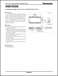 datasheet for AN8783SB by Panasonic - Semiconductor Company of Matsushita Electronics Corporation