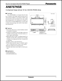 datasheet for AN8787NSB by Panasonic - Semiconductor Company of Matsushita Electronics Corporation