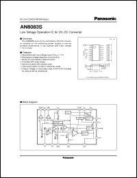 datasheet for AN8083S by Panasonic - Semiconductor Company of Matsushita Electronics Corporation