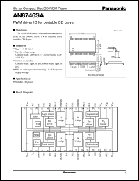 datasheet for AN8746SA by Panasonic - Semiconductor Company of Matsushita Electronics Corporation