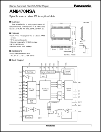 datasheet for AN8470NSA by Panasonic - Semiconductor Company of Matsushita Electronics Corporation