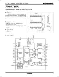 datasheet for AN8473SA by Panasonic - Semiconductor Company of Matsushita Electronics Corporation