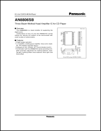 datasheet for AN8806SB by Panasonic - Semiconductor Company of Matsushita Electronics Corporation