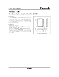 datasheet for AN8807SB by Panasonic - Semiconductor Company of Matsushita Electronics Corporation