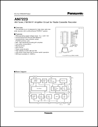 datasheet for AN7223 by Panasonic - Semiconductor Company of Matsushita Electronics Corporation