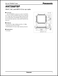 datasheet for AN7298FBP by Panasonic - Semiconductor Company of Matsushita Electronics Corporation
