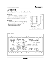 datasheet for AN7353S by Panasonic - Semiconductor Company of Matsushita Electronics Corporation