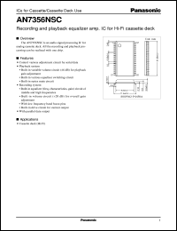 datasheet for AN7356NSC by Panasonic - Semiconductor Company of Matsushita Electronics Corporation