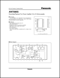 datasheet for AN7086S by Panasonic - Semiconductor Company of Matsushita Electronics Corporation