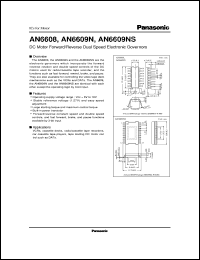 datasheet for AN6609N by Panasonic - Semiconductor Company of Matsushita Electronics Corporation