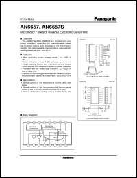 datasheet for AN6657S by Panasonic - Semiconductor Company of Matsushita Electronics Corporation