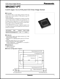 datasheet for MN39571PT by Panasonic - Semiconductor Company of Matsushita Electronics Corporation