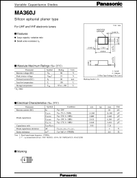 datasheet for MA2Z360J by Panasonic - Semiconductor Company of Matsushita Electronics Corporation