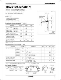 datasheet for MA2B170 by Panasonic - Semiconductor Company of Matsushita Electronics Corporation