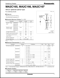 datasheet for MA2C166 by Panasonic - Semiconductor Company of Matsushita Electronics Corporation