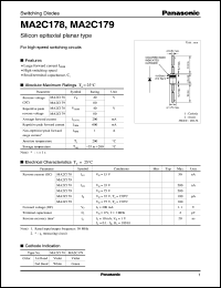 datasheet for MA2C179 by Panasonic - Semiconductor Company of Matsushita Electronics Corporation