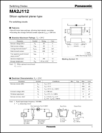 datasheet for MA2J112 by Panasonic - Semiconductor Company of Matsushita Electronics Corporation