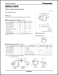 datasheet for MA3J142A by Panasonic - Semiconductor Company of Matsushita Electronics Corporation