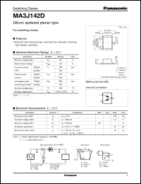 datasheet for MA3J142D by Panasonic - Semiconductor Company of Matsushita Electronics Corporation