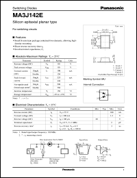 datasheet for MA3J142E by Panasonic - Semiconductor Company of Matsushita Electronics Corporation