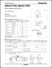 datasheet for MA3V175D by Panasonic - Semiconductor Company of Matsushita Electronics Corporation
