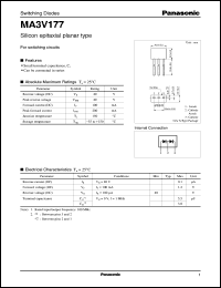 datasheet for MA3V177 by Panasonic - Semiconductor Company of Matsushita Electronics Corporation