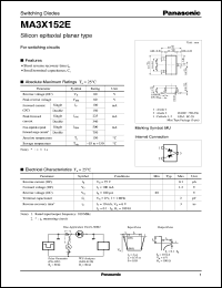 datasheet for MA3X152E by Panasonic - Semiconductor Company of Matsushita Electronics Corporation
