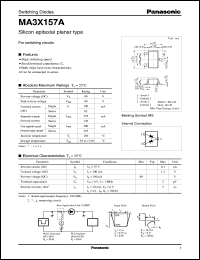 datasheet for MA3X157A by Panasonic - Semiconductor Company of Matsushita Electronics Corporation