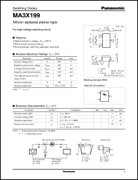 datasheet for MA3X199 by Panasonic - Semiconductor Company of Matsushita Electronics Corporation