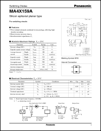 datasheet for MA4X159A by Panasonic - Semiconductor Company of Matsushita Electronics Corporation