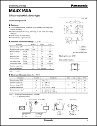 datasheet for MA4X160A by Panasonic - Semiconductor Company of Matsushita Electronics Corporation