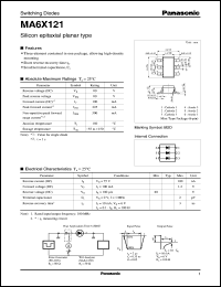 datasheet for MA6X121 by Panasonic - Semiconductor Company of Matsushita Electronics Corporation