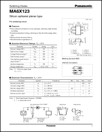 datasheet for MA6X123 by Panasonic - Semiconductor Company of Matsushita Electronics Corporation