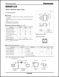 datasheet for MA6X124 by Panasonic - Semiconductor Company of Matsushita Electronics Corporation