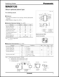 datasheet for MA6X126 by Panasonic - Semiconductor Company of Matsushita Electronics Corporation