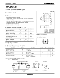 datasheet for MA6Z121 by Panasonic - Semiconductor Company of Matsushita Electronics Corporation