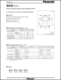 datasheet for MA3Z030 by Panasonic - Semiconductor Company of Matsushita Electronics Corporation
