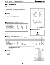 datasheet for MAZ3062D by Panasonic - Semiconductor Company of Matsushita Electronics Corporation