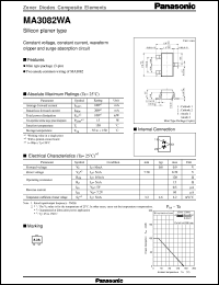 datasheet for MAZ3082D by Panasonic - Semiconductor Company of Matsushita Electronics Corporation