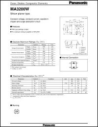 datasheet for MAZ3200X by Panasonic - Semiconductor Company of Matsushita Electronics Corporation