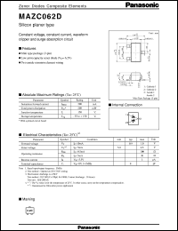 datasheet for MAZC062D by Panasonic - Semiconductor Company of Matsushita Electronics Corporation