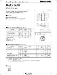 datasheet for MAZK068D by Panasonic - Semiconductor Company of Matsushita Electronics Corporation