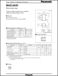 datasheet for MAZL062D by Panasonic - Semiconductor Company of Matsushita Electronics Corporation