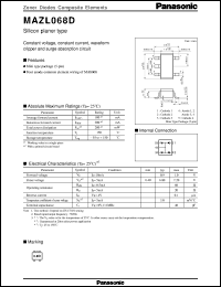datasheet for MAZL068D by Panasonic - Semiconductor Company of Matsushita Electronics Corporation