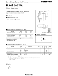 datasheet for MAZT082D by Panasonic - Semiconductor Company of Matsushita Electronics Corporation