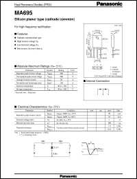 datasheet for MA3G695 by Panasonic - Semiconductor Company of Matsushita Electronics Corporation