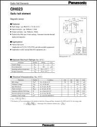 datasheet for OH10023 by Panasonic - Semiconductor Company of Matsushita Electronics Corporation
