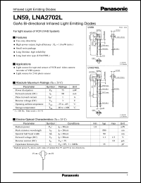 datasheet for LNA2702L by Panasonic - Semiconductor Company of Matsushita Electronics Corporation