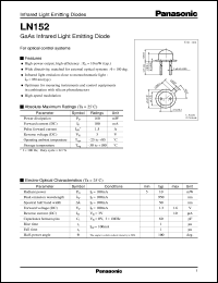 datasheet for LN152 by Panasonic - Semiconductor Company of Matsushita Electronics Corporation